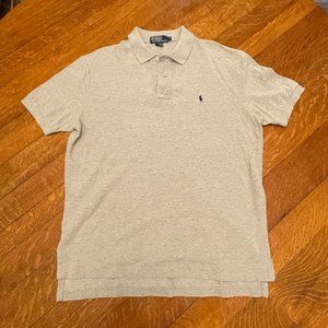 Men's Ralph Lauren Polo Shirt, Gray, Large